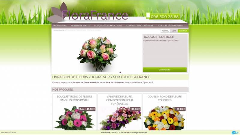 Agence web pour Florafrance et on référencement sur Google dans le Grand Lyon