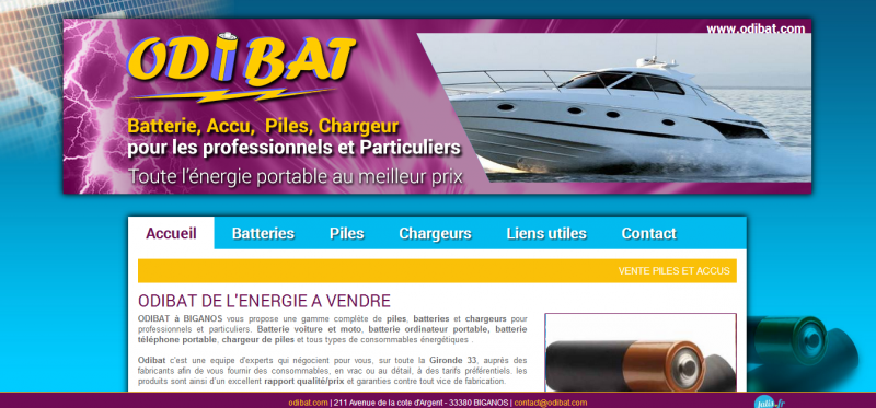 visuel site odibat à Biganos