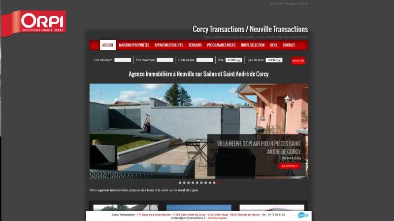 Commercial digital Jalis au service de l'Agence Immobilière de Saint André de Corcy
