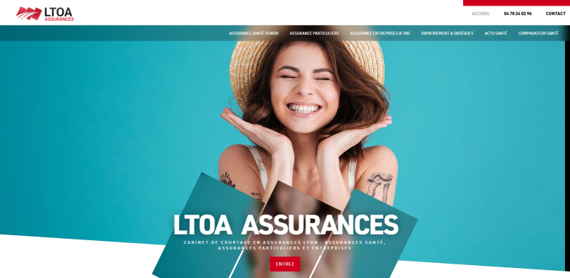 Création de site internet SEO pour LTOA Assurances : Cabinet de courtage en assurances à Lyon