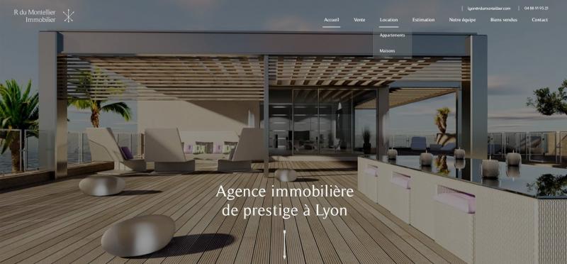 Stratégie de référencement local pour le site internet  d'une agence immobilière de prestige à Lyon - R du Montellier Immobilier