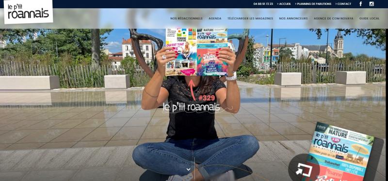 Création d’un site vitrine pour un magazine local et indépendant à Roanne -  Le P'tit Roannais