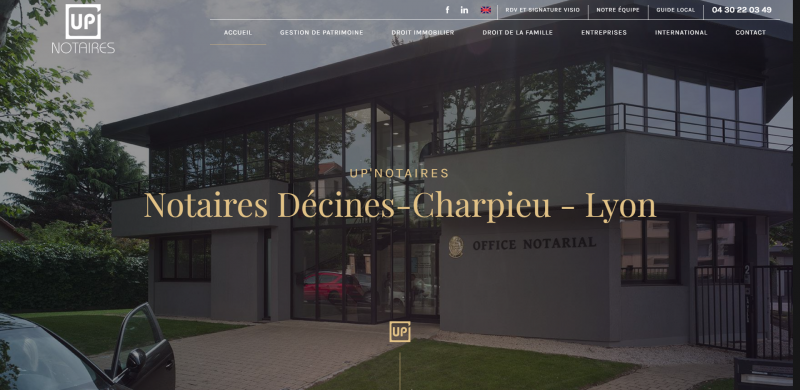 Création de site web optimisé pour le SEO pour un office notarial à Décines-Charpieu (69)