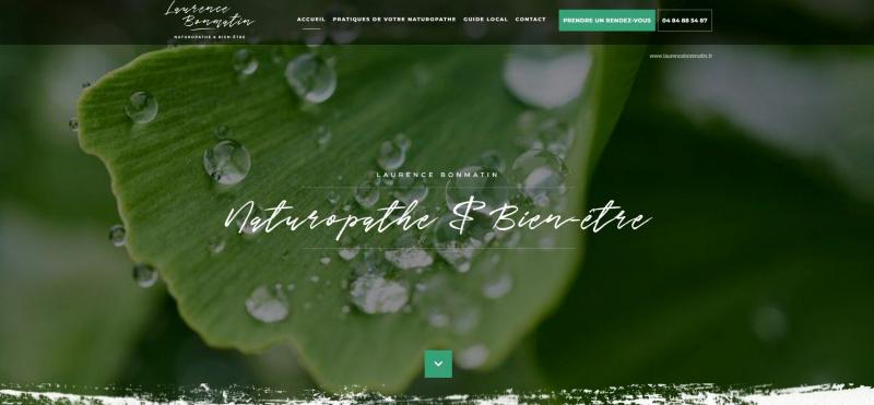 Création de site internet pour Laurence Bonmatin : praticienne en Naturopathie Holistique à Lyon 