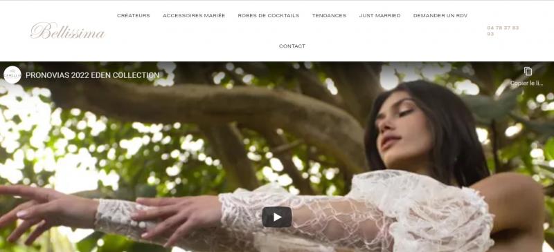 Référencement SEO local et création de site pour une boutique de robes de mariée à Lyon : Bellissima