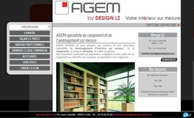 Site internet Jalis sur mesure pour AGEM by Design LZ une entreprise Lyonnaise